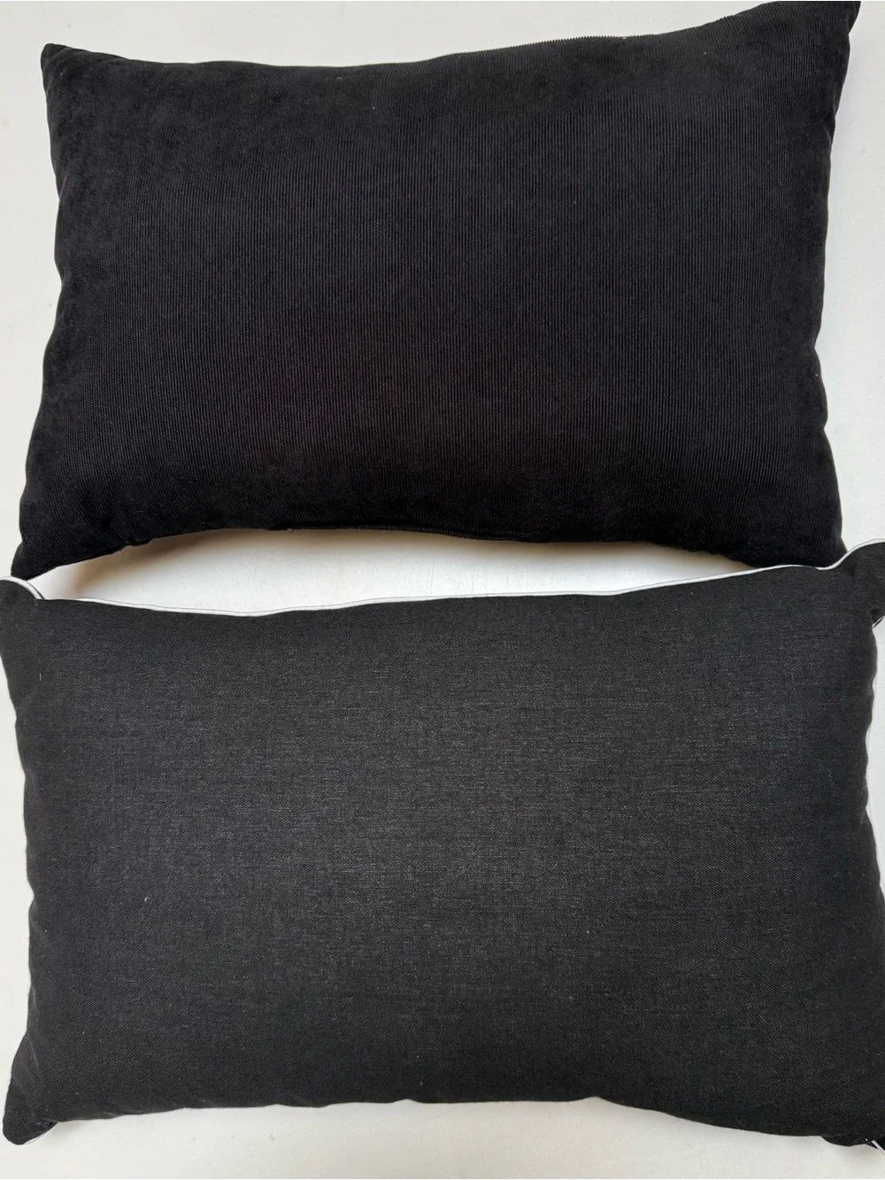 Halloween Embroidered Pumpkin & Skeleton Decorative Pillow Set - Black
